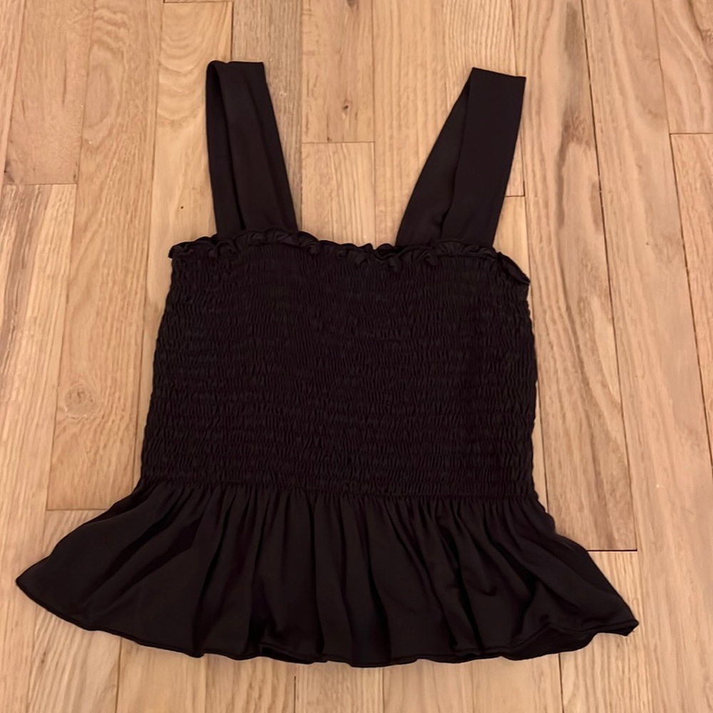 Urban outfitters smocked peplum tank